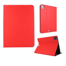 For iPad Pro 11 inch (2020) Voltage Plain Weave Stretch Leather + TPU Bracket Protective Holster With Sleep Function(Red)