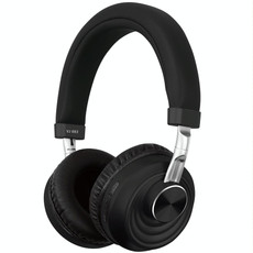 VJ083 Folding Wireless Headset Bluetooth Competitive Game Music Sports Plug Cartoon Wireless Headset(Black)