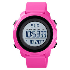 Skmei 1540 Fashion Outdoor Sports Large Dial Student Watch Multi Function Waterproof Mens Electronic Watch(Rose Red) Skmei 1540 Fashion Outdoor Sports Large Dial Student Watch Multi Function Waterproof Mens Electronic Watch(Rose Red)