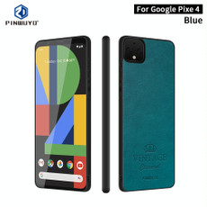 For Google Pixel 4 PINWUYO Pin Rui Series Classical Leather Texture PC + TPU Waterproof  Anti-fall All-inclusive Protective Case Shell(Blue) For Google Pixel 4 PINWUYO Pin Rui Series Classical Leather Texture PC + TPU Waterproof  Anti-fall All-inclusive Protective Case Shell(Blue)