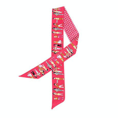 Slender Bag Handle Decorative Scarf Small Ribbon Ladies Scarf, Size:95 x 5cm(Pink)