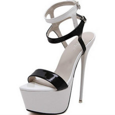 Sexy Nightclub Super High Heels, Size:40(White)