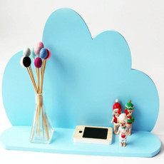 Wood Cloud Racks Partition Shelf Decorative Photography Props(Blue) Wood Cloud Racks Partition Shelf Decorative Photography Props(Blue)