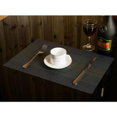 2 PCS Home Table Cup Mat Creative Decor Coffee Drink Placemat Tableware, Size: 45x30cm(Dark Blue)