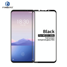 PINWUYO 9H 2.5D Full Screen Tempered Glass Film for Meizu 16XS(Black)