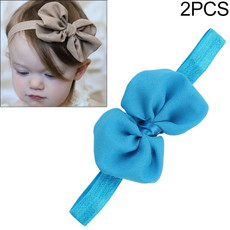 2 PCS Baby Headband Ribbon Chiffon Bow Children Hair Band Headwear(Light Blue) 2 PCS Baby Headband Ribbon Chiffon Bow Children Hair Band Headwear(Light Blue)