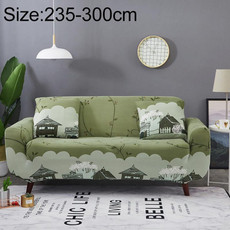 Sofa Covers all-inclusive Slip-resistant Sectional Elastic Full Couch Cover Sofa Cover and Pillow Case, Specification:Four Seat + 2 pcs Pillow Case(Countryside)