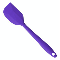 2 PCS Kitchen Silicone Cream Cake Spatula Mixing Scraper Brush Butter Mixer Brushes Baking Tool Kitchenware(Purple)