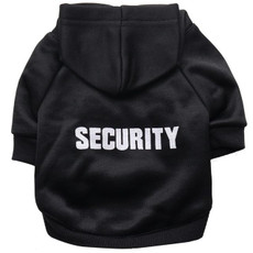 Autumn Winter Fleece Hooded Teddy Pet Dog Sweater Clothes, Size:L(Black)