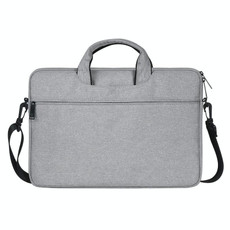 ST01S Waterproof Oxford Cloth Hidden Portable Strap One-shoulder Handbag for 14.1 inch Laptops(Light Grey)
