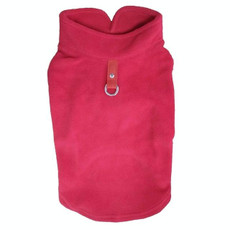 Winter Polar Flannel Pet Clothes French Bulldog Coat Pug Costumes Jacket for Dogs for Puppy Dogs, Size:S(Red)