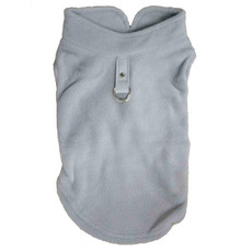 Winter Polar Flannel Pet Clothes French Bulldog Coat Pug Costumes Jacket for Dogs for Puppy Dogs, Size:L(Grey)