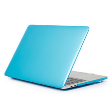 Laptop Crystal Style PC Protective Case for MacBook Pro 15.4 inch A1990 (2018) (Lake Blue)