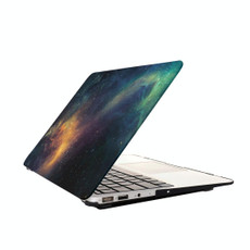 For Macbook Air 13.3 inch Starry Sky Patterns Apple Laptop Water Decals PC Protective Case(Green)