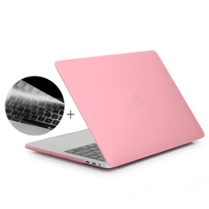 ENKAY Hat-Prince 2 in 1 Frosted Hard Shell Plastic Protective Case + US Version Ultra-thin TPU Keyboard Protector Cover for 2016 New MacBook Pro 13.3 inch with Touchbar (A1706)(Pink)