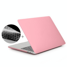 ENKAY Hat-Prince 2 in 1 Frosted Hard Shell Plastic Protective Case + US Version Ultra-thin TPU Keyboard Protector Cover for 2016 New MacBook Pro 15.4 inch with Touchbar (A1707)(Pink)
