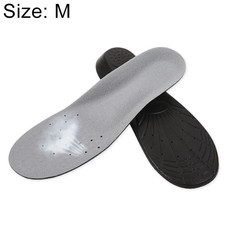 1 Pair PU Breathable Soft Sports Shock-absorbing Insole Sweat-absorbent Foot Pad Elastic Shoe Insert, Size: M(6-9 Yards)(Black) 1 Pair PU Breathable Soft Sports Shock-absorbing Insole Sweat-absorbent Foot Pad Elastic Shoe Insert, Size: M(6-9 Yards)(Black)