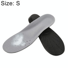 1 Pair PU Breathable Soft Sports Shock-absorbing Insole Sweat-absorbent Foot Pad Elastic Shoe Insert, Size: S(2-5 Yards)(Black) 1 Pair PU Breathable Soft Sports Shock-absorbing Insole Sweat-absorbent Foot Pad Elastic Shoe Insert, Size: S(2-5 Yards)(Black)