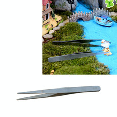 Stainless Steel Plants Cleaner Tool Straight Tweezer Plants Cleaning Tool Aquarium Maintenance Tools Marine Aquarium Live Plants Tweezers,Length:12cm