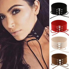 2 PCS Simple Personality Punk Sexy Bound Collar Fashion Velvet Collar Bone Necklace, Random Color Delivery 2 PCS Simple Personality Punk Sexy Bound Collar Fashion Velvet Collar Bone Necklace, Random Color Delivery