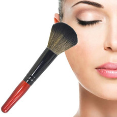 5 PCS Wooden Handle Soft Head Buffer Foundation Powder Blush Brush Makeup Tools(Wine Red)