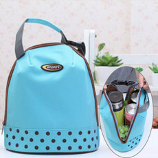 Portable Handle Thicken Insulated Luncheon Bag, Size: 26*23cm(Blue)