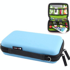 Portable Multi-function EVA Material Digital Device Travel Storage Bag for Phone / Power Bank / USB Disk / SD Disk / PSP Console, Internal Size: 16.5*9.5*3.8cm(Blue) Portable Multi-function EVA Material Digital Device Travel Storage Bag for Phone / Power Bank / USB Disk / SD Disk / PSP Console, Internal Size: 16.5*9.5*3.8cm(Blue)