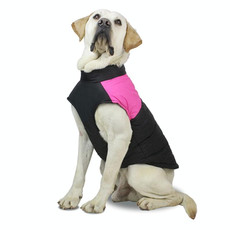 Pet Dog Cotton Vest Ski Suit, Size: XL, Chest: 50cm, Back Length: 40cm(Pink)