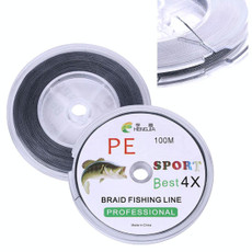HENGJIA FLP41G 100m Gray 4 Series Strong Weaving Line Fishing Line PE Fishing Line (3.5)