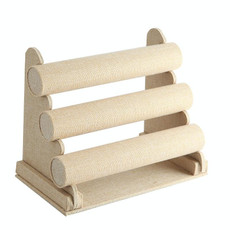 Detachable Velvet Bangle Bracelet Stand Watch Jewelry Display Rack, Style: Three Layer Sackcloth Detachable Velvet Bangle Bracelet Stand Watch Jewelry Display Rack, Style: Three Layer Sackcloth