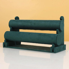 Detachable Velvet Bangle Bracelet Stand Watch Jewelry Display Rack, Style: Two Layer Dark Green Detachable Velvet Bangle Bracelet Stand Watch Jewelry Display Rack, Style: Two Layer Dark Green