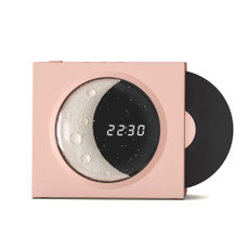 X09 Moon Clock Bluetooth Speaker Desktop Smart Wireless Speaker(Pink)