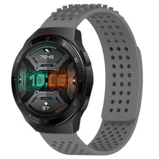 For Huawei Watch GT 2E 22mm Holes Breathable 3D Dots Silicone Watch Band(Grey) For Huawei Watch GT 2E 22mm Holes Breathable 3D Dots Silicone Watch Band(Grey)