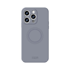 For iPhone 15 Pro Max MOFI Qin Series Magsafe Skin Feel All-inclusive Silicone Phone Case(Gray)