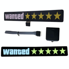 EL Luminous Car Stickers Cold Light Car Stickers Car Luminous Pattern Decoration(Wanted Yellow) EL Luminous Car Stickers Cold Light Car Stickers Car Luminous Pattern Decoration(Wanted Yellow)