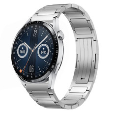 For Huawei Watch GT3 46mm 22mm I-Shaped Titanium Alloy Watch Band(Sliver) For Huawei Watch GT3 46mm 22mm I-Shaped Titanium Alloy Watch Band(Sliver)