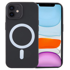 For iPhone 11 MagSafe Liquid Silicone Phone Case(Black) For iPhone 11 MagSafe Liquid Silicone Phone Case(Black)