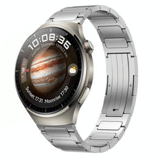 For Huawei Watch 4 Pro 22mm I-Shaped Titanium Alloy Watch Band(Sliver) For Huawei Watch 4 Pro 22mm I-Shaped Titanium Alloy Watch Band(Sliver)