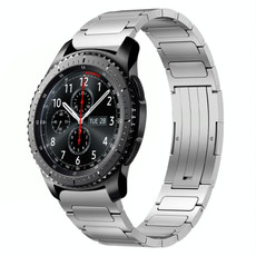 For Samsung Gear S3 Frontier 22mm I-Shaped Titanium Alloy Watch Band(Sliver)