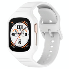 For Honor Watch 4 Integrated Fully Enclosed Silicone Watch Band(White) For Honor Watch 4 Integrated Fully Enclosed Silicone Watch Band(White)