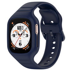 For Honor Watch 4 Integrated Fully Enclosed Silicone Watch Band(Ink Blue) For Honor Watch 4 Integrated Fully Enclosed Silicone Watch Band(Ink Blue)