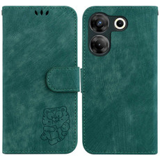 For Tecno Camon 20 Pro 5G Little Tiger Embossed Leather Phone Case(Green) For Tecno Camon 20 Pro 5G Little Tiger Embossed Leather Phone Case(Green)