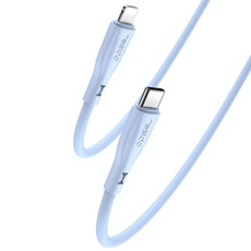 Yesido CA151 PD20W USB-C / Type-C to 8 Pin Silicone Charging Data Cable, Cable Length: 1m(Blue)