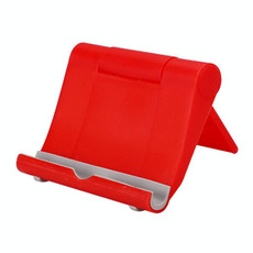 Peacock Foldable Adjustable Stand Desktop Holder for iPad Air & Air 2, iPad mini, Galaxy Tab, and other Tablet PC (Red)