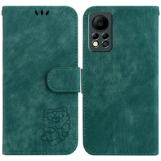 For Infinix Hot 11s NFC X6812B Little Tiger Embossed Leather Phone Case(Green)
