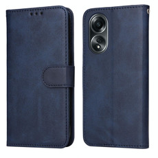 For OPPO A58 4G Classic Calf Texture Flip Leather Phone Case(Blue)