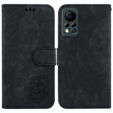 For Infinix Hot 11s NFC X6812B Little Tiger Embossed Leather Phone Case(Black)