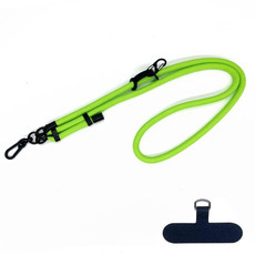 10mm Thick Rope Mobile Phone Anti-Lost Adjustable Lanyard Spacer(Fluorescence Green)