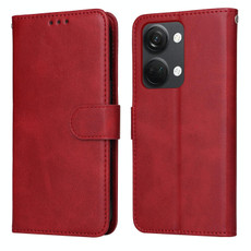 For OnePlus Nord 3/Ace 2V Classic Calf Texture Flip Leather Phone Case(Red)