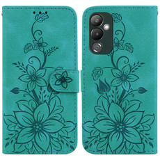 For Tecno Pova 4 Lily Embossed Leather Phone Case(Green) For Tecno Pova 4 Lily Embossed Leather Phone Case(Green)